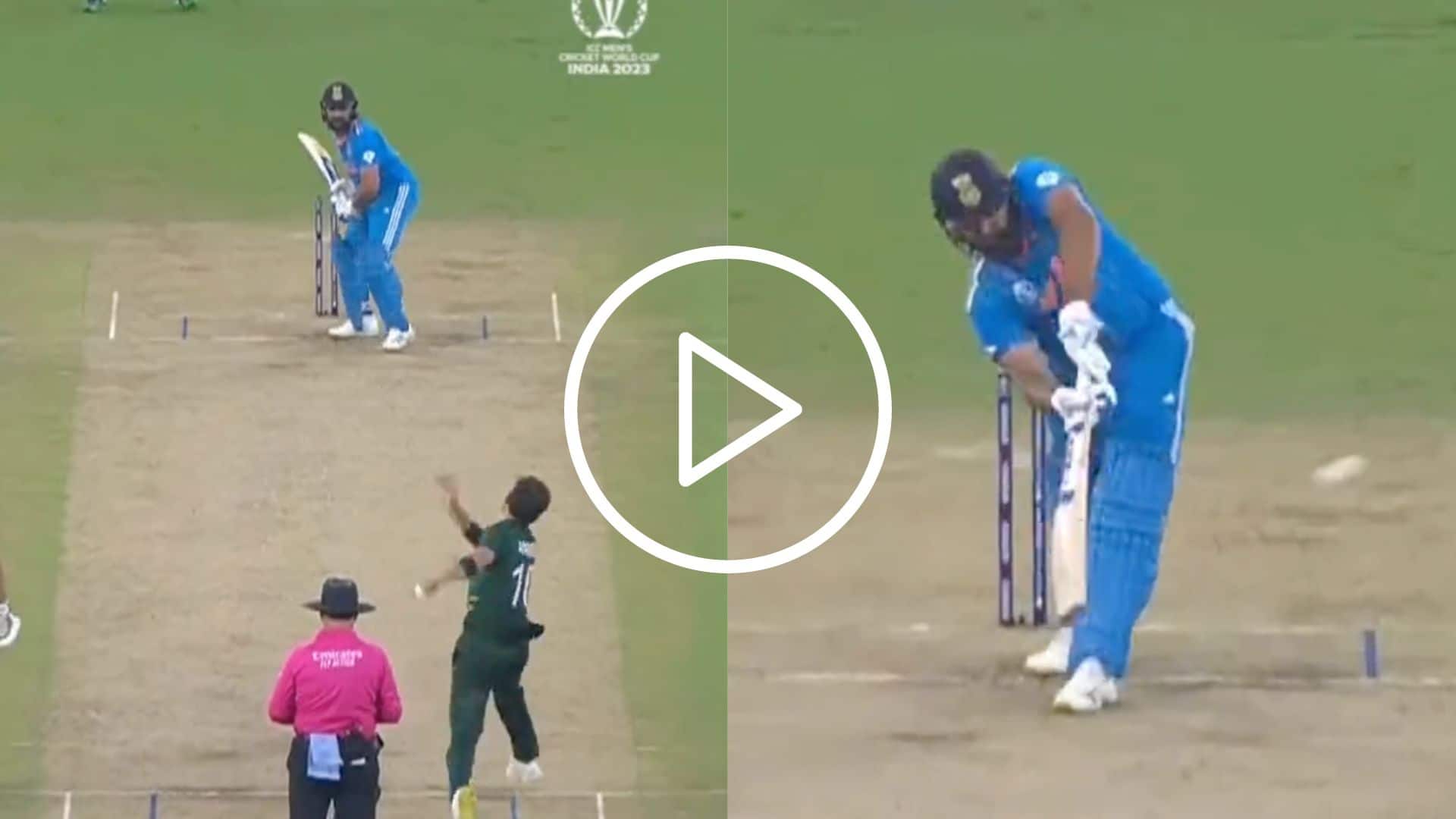 [Watch] Rohit Sharma ‘Hammers’ Shaheen Afridi For An Audacious First-Ball Four